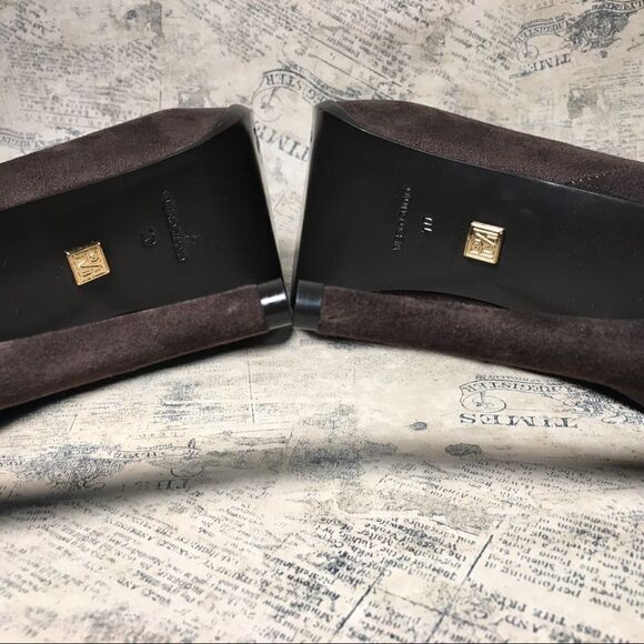 Pour la Victoire Brown Suede Platform Ankle Boots - Picture 8 of 14